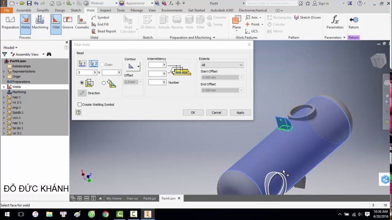 Tao Mo Hinh Trong Inventor