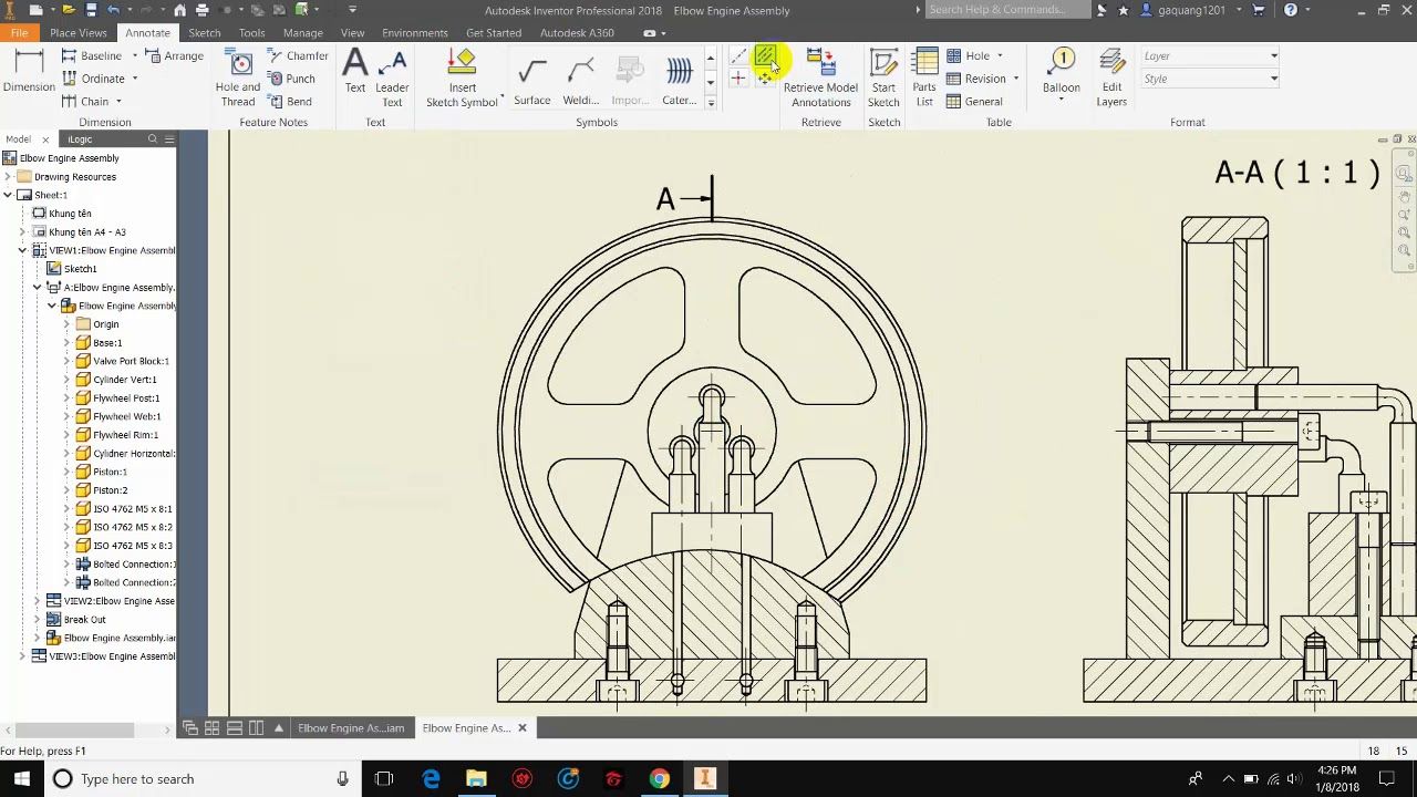 Xuat Ban Ve 2D Trong Inventor