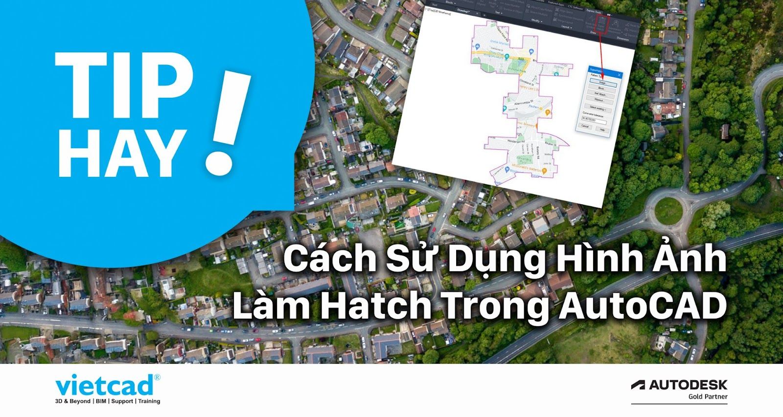 Tip hay: C&aacute;ch Sử Dụng H&igrave;nh Ảnh L&agrave;m Hatch Trong AutoCAD