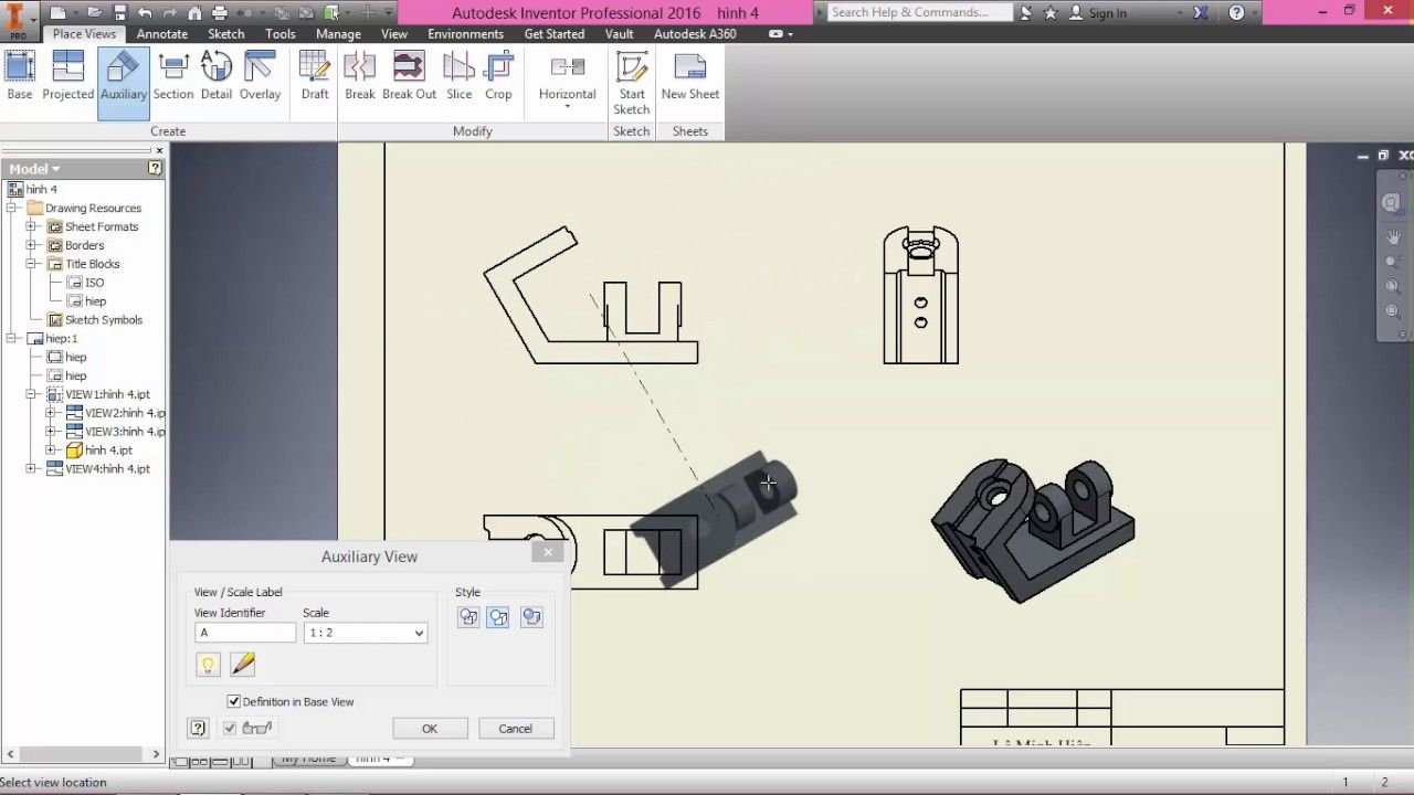Xuat File PDF 3D Trong Inventor