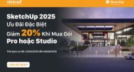 SketchUp 2025 Ưu Đãi Đặc Biệt  – Giảm 20% Khi Mua Gói Pro hoặc Studio