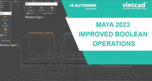 Autodesk Maya 2023 - Improved Boolean Operations
