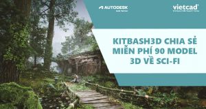 Kitbash3D chia sẻ MIỄN PHÍ 90 MODEL 3D về SCI-FI