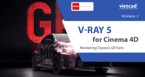 Kết xuất ý tưởng GR Yaris của Toyota trong V-Ray for Cinema 4D
