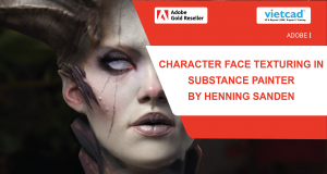 Character Face Texturing in Substance Painter by Henning Sanden