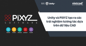 Ứng dụng Unity và PiXYZ giúp chuyển dữ liệu CAD thành tương tác 3D Real-time